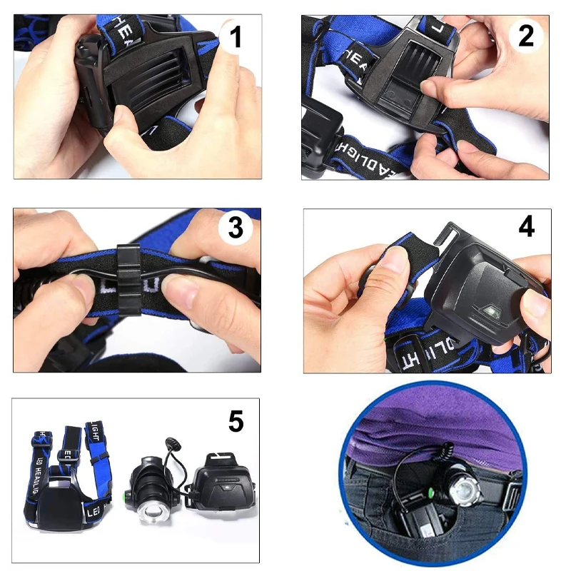 SIVI 1200 люменами XML T6 10 Вт масштабируемый Водонепроницаемый 3 Режим сухая батарея Охота Гарантия светодиодный налобный фонарь с, черные, красные, серые, синие огни безопасности