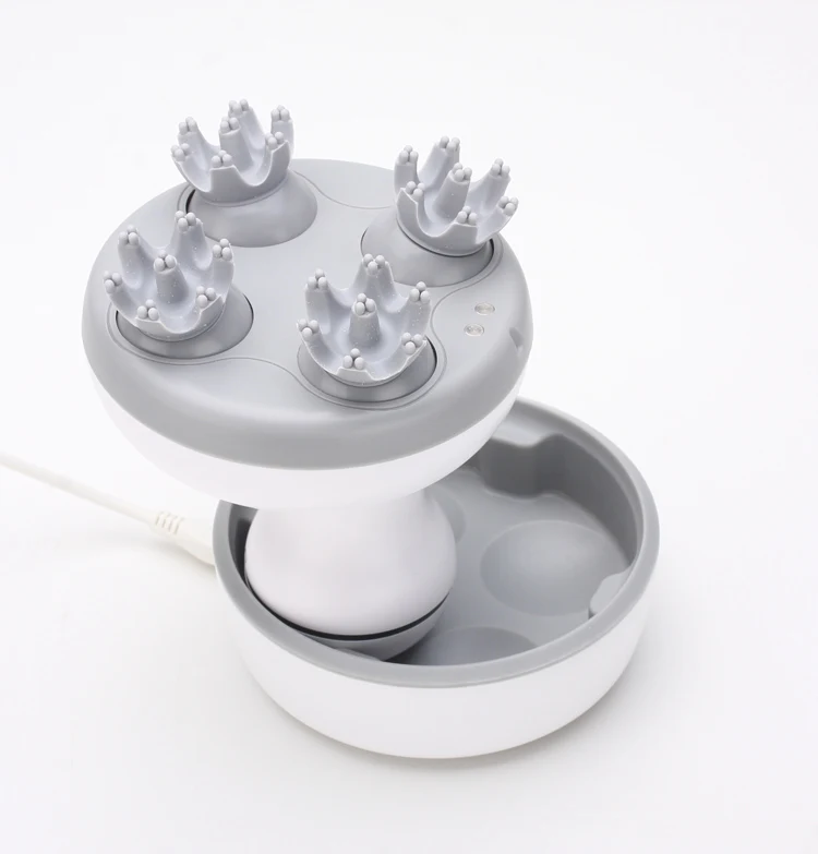 KIKI NEWGAIN Waterproof Hand Held Silicone Octopus Automatic Vibrating hair Scalp Electric Head Massager