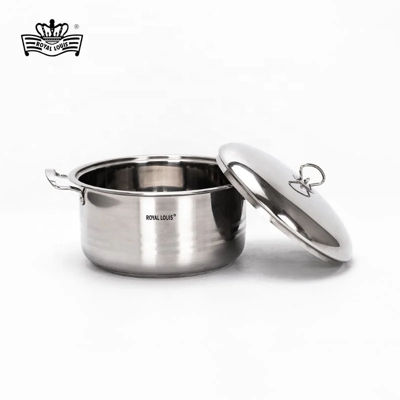 Stainless Steel Stockpot 10 PCS Deep Cooking Pot Large Commercial Stockpots Cookware Set For Canteen Restaurant