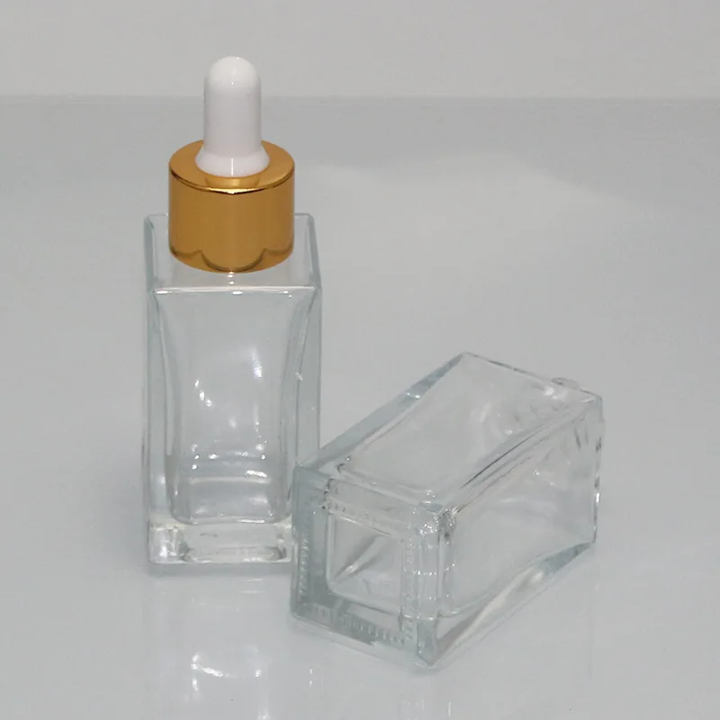 Empty Cosmetic Glass Bottle 30ml Glass Dropper Essential Oil Bottle