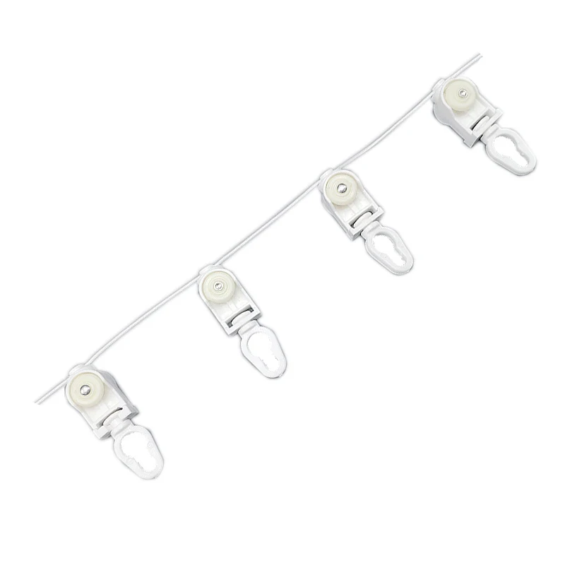 China supplier S Wave curtain runner ripple fold curtain track runner for window