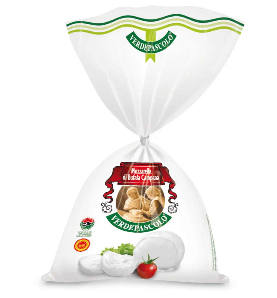 Zarpellon Brand 42C425VP Fermented White Color 250 Gram Mozzarella Di Bufala Fresh Ripened Cheese