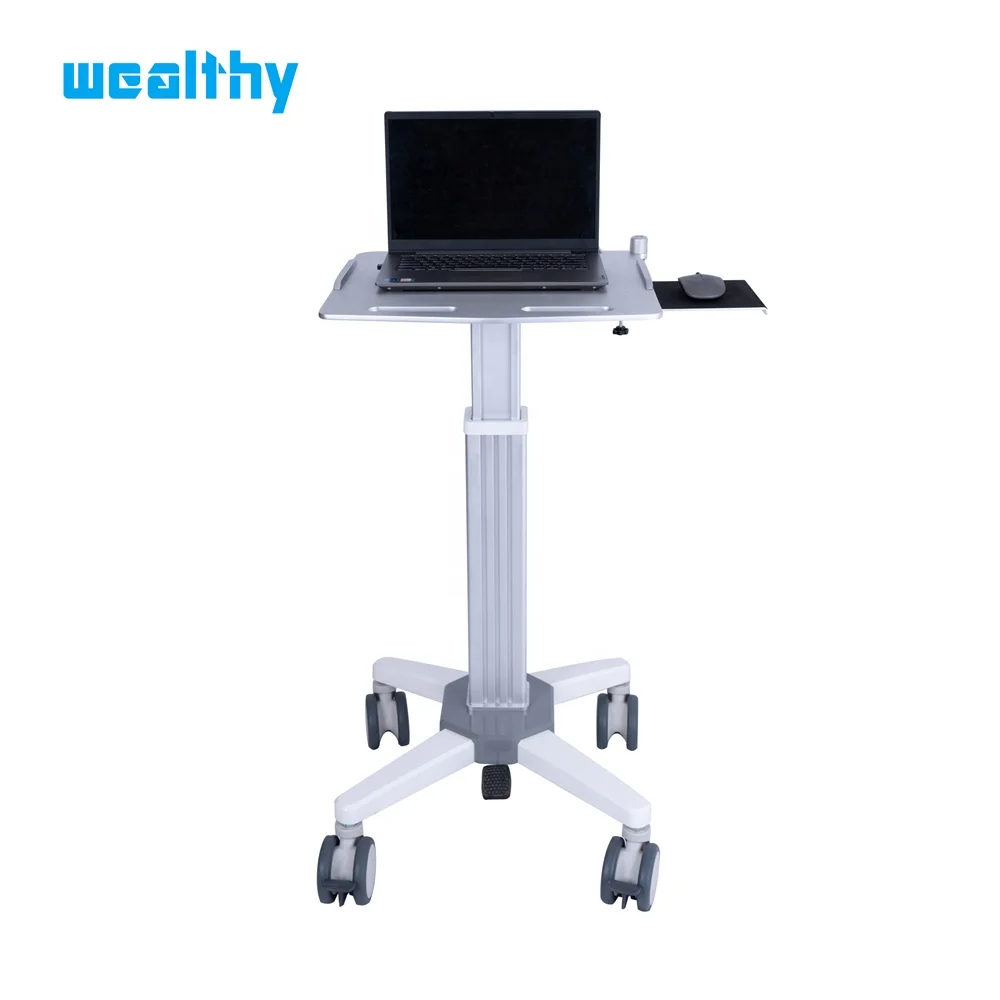 MA-All In One Height Adjustable Industrial Laboratory Medical Hospital Mobile Laptop Cart