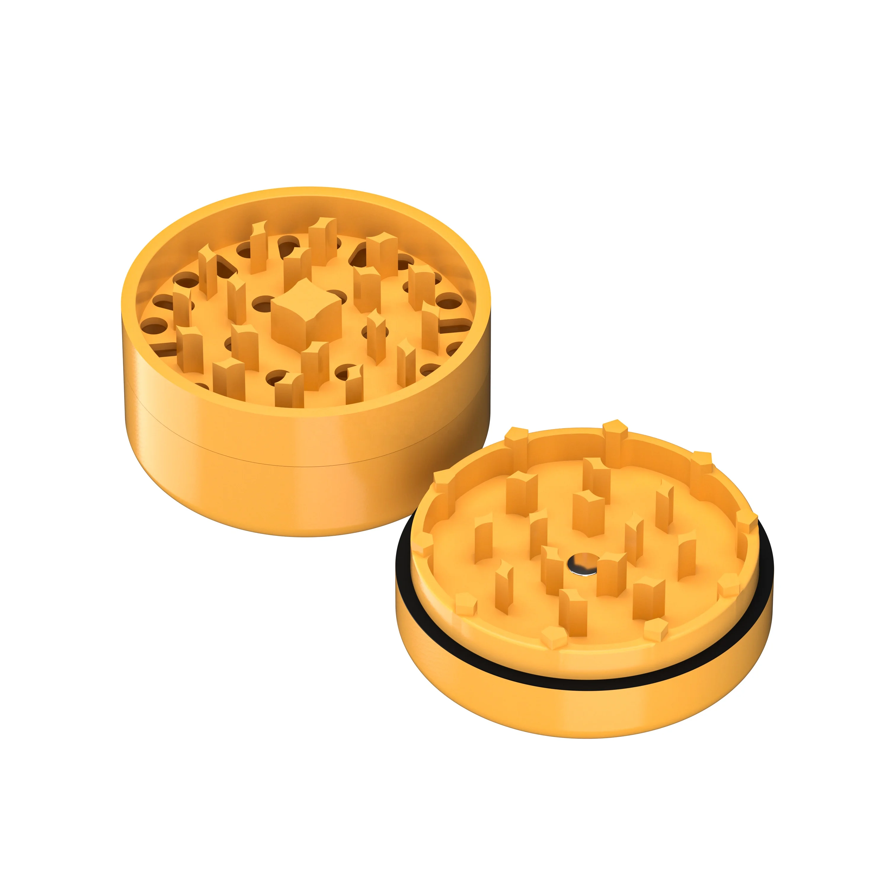 VA Unique Ceramic Herb Grinder Premium 3 Parts Tobacco Machine Wholesale Metal Smoking Accessories Custom Ceramic Herb Grinder
