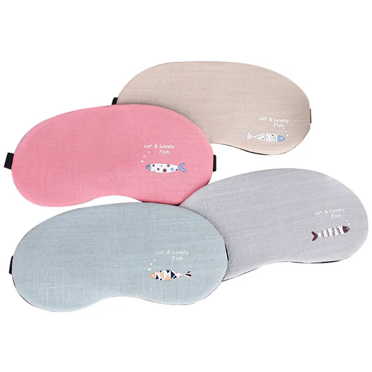 Creative fashion personality fish ice cotton and ice pack eye mask men and women shading breathable gel sleep eye mask