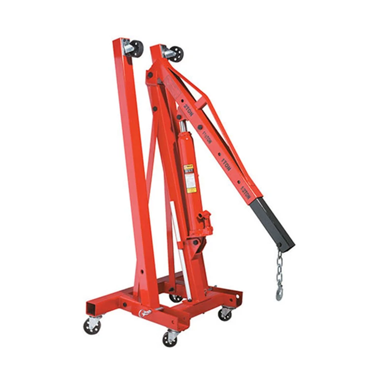Professional Portable Engine Lifter 2 Ton 3 Ton Folding Hydraulic Engine Lifting Shop Crane Hoist
