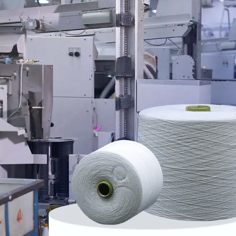 Factory Supply Blended Yarn 60% Cotton 40% Polyester 40s/1 Combed Ring Spinning High Tenacity Knitting Weaving and Knitting