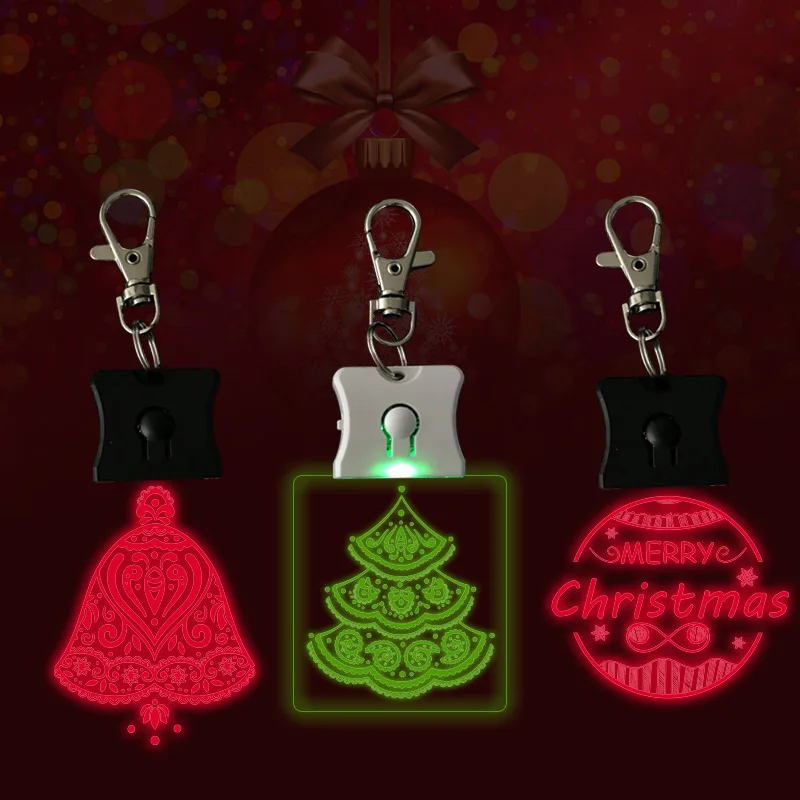2020 wholesale color changing led acrylic keychain flashlight