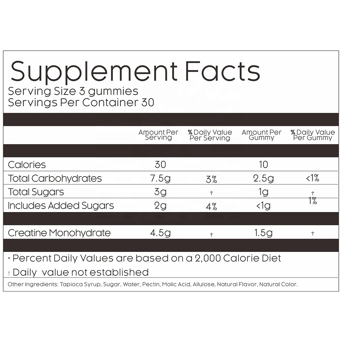 Low Price Long Lasting Energy creatine monohydrate best creatine supplement creatine Gummies Supplements