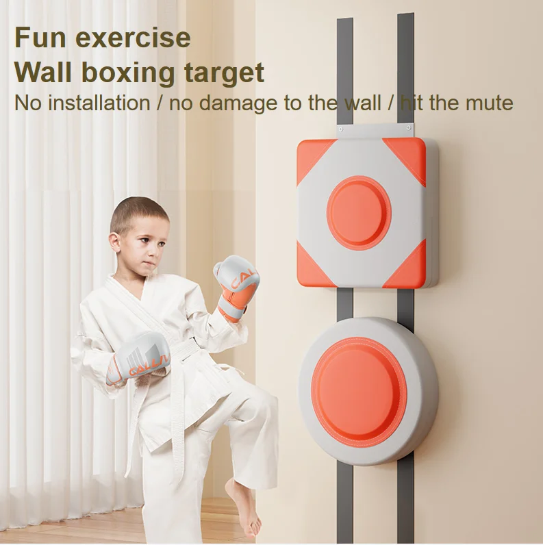 RTS Adjustable Faux Leather Wall Punching Pad Boxing Punch Target children Training Sandbag Sports Martial Fitness Gear