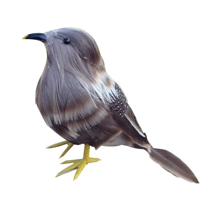Christmas decoration real feather sparrow artificial simulation bird