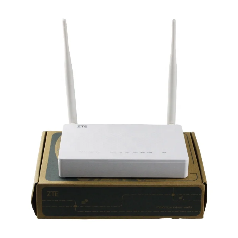 Абсолютно Новый ЖК-дисплея ZTE F660 V6.0 4lan + 1Tel ONU Gpon Wifi