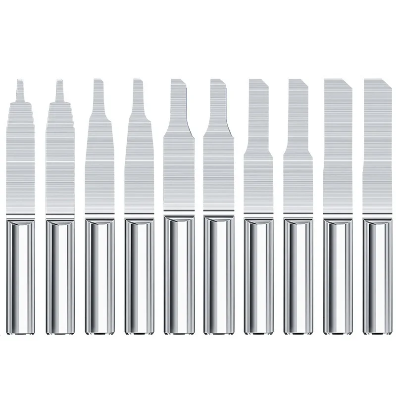 3.175MM single-edge column cutter 10 sets CNC milling planer carbide end mill engraving tool CNC drill