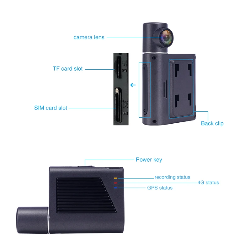 4G fleet camera Dual lens car camera with GPS DMS Cam ADAS WiFi CMSV6 CMSV7 Fleet management Android Car DVR Camera
