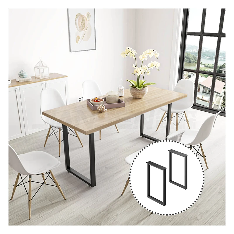 Customized Wholesale Cast Iron Table Base Furniture Legs Cast Iron Crossed Round Coffee Dining Bar Metal Table Legs