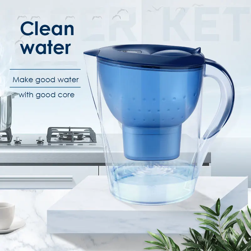 
Kitchen Water Filter Pitcher Mineral Water Alkalizer Exchanger Hydrogen Water Filter Jug 