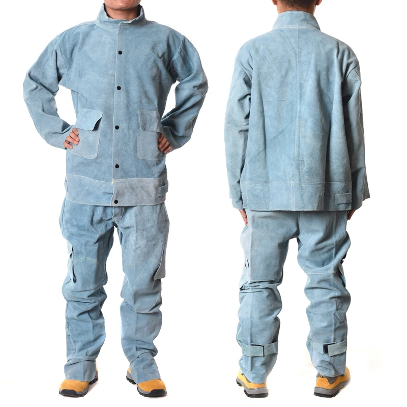 Swelder Many Sizes Fire Resistant Anti Heat Welding Clothing Suit With Kevlar Thread For Work Protection