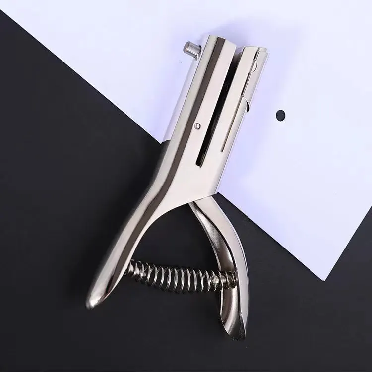 3/6/8/10mm  Hole Puncher Tool Long Range Single Hole Punch for School Office Paper Cardboard Photo Handheld Art Punch