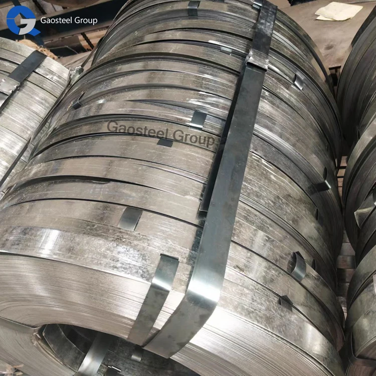 .5*175 Galvanized Steel Strips 0.55*165 Galvanized Steel Strip Tape Galvanized Steel Strapping With Holes