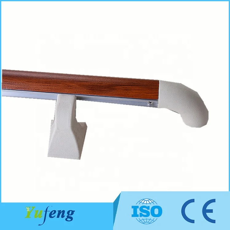 Fast delivery aluminum alloy plastic handrail stair cover medical handrails