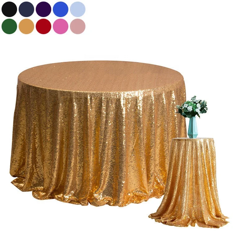 Manteles Para Mesa Redonda Mantel De Lentejuelas 60 132 Round Sequin Tablecloth Gold Table Cloth Round Wedding for Parties