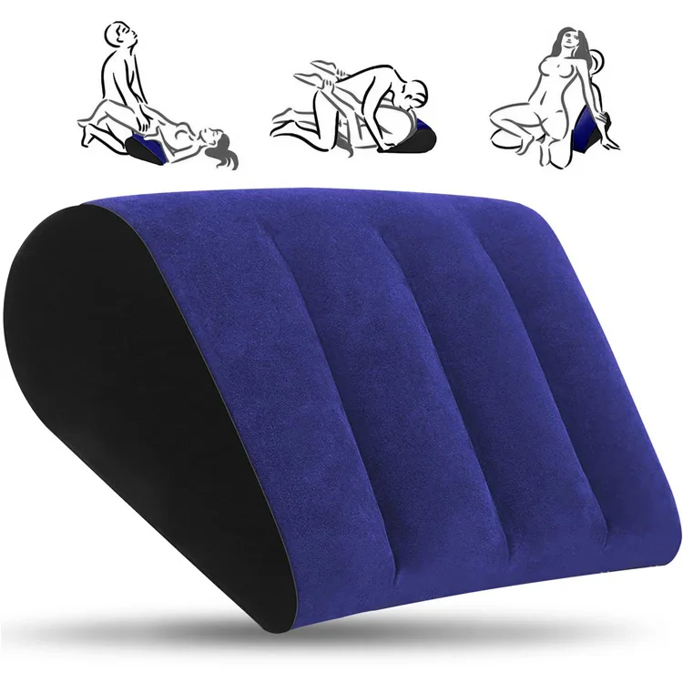 Inflatable Adult Sex Room Position Pillow Cushion Triangle Inflatable Ramp Furniture for Deeper Position Support