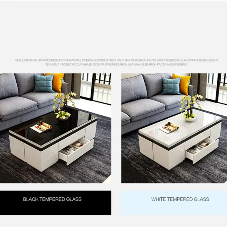 Intelligent  High Quality Multifunctional Coffee Table With Stools For Living Room