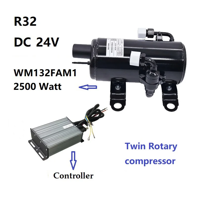 R32 Twin Cylinder DC Inverter Compressor for roof top air conditioner