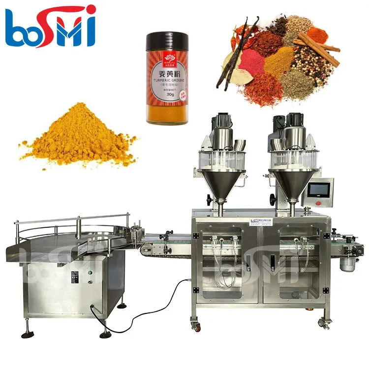Small gram 50g 150g 250g Masala Fill Spices Coffee Tea Soda Milk Flour Powder Can Filling Machine