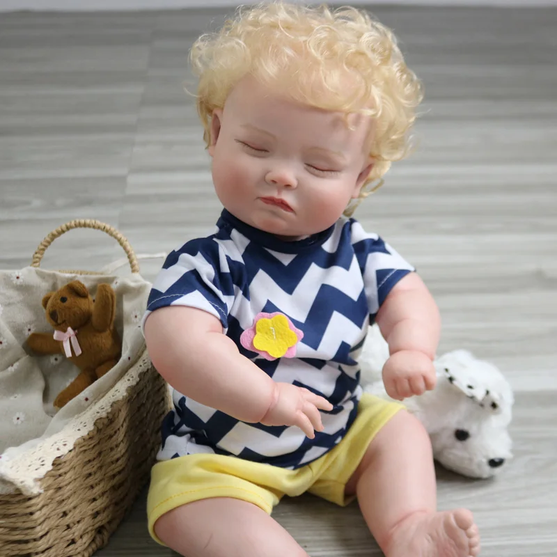 Original  Reborn Doll Kits 18Inch New Face Realistic DIY  Vinyl Silicone Dolls Reborn Baby Collect