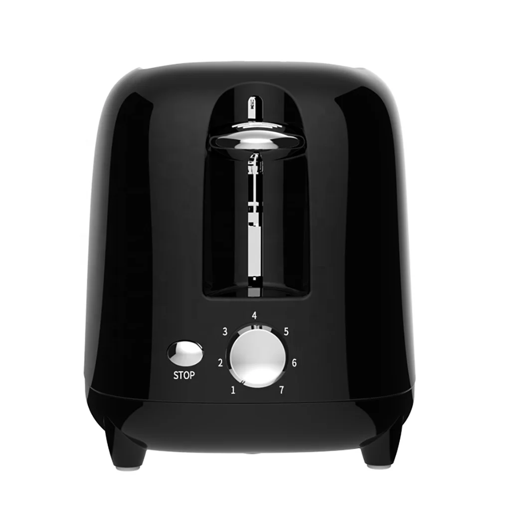 2022 popular 2 slice customize logo on bread auto center shutoff anti jam burger cool touch pink lady toaster with cover