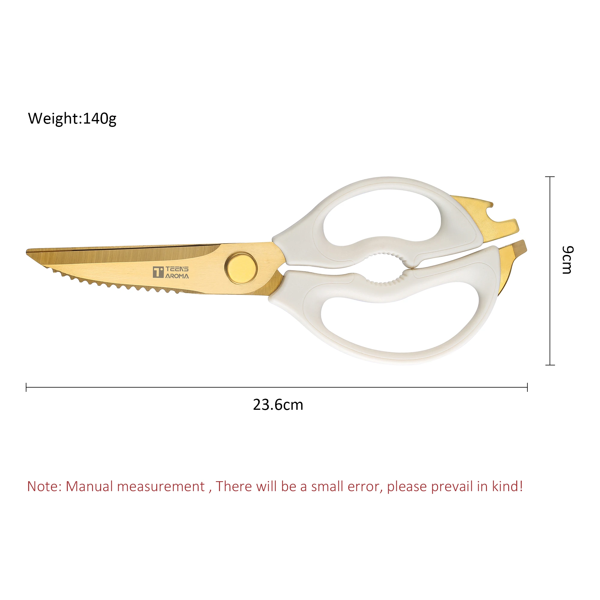 2024 New Arrival Detachable Kitchen Scissors Stainless Steel Gold Kitchen Shears Scissors all Purpose Heavy Duty Meat Poult