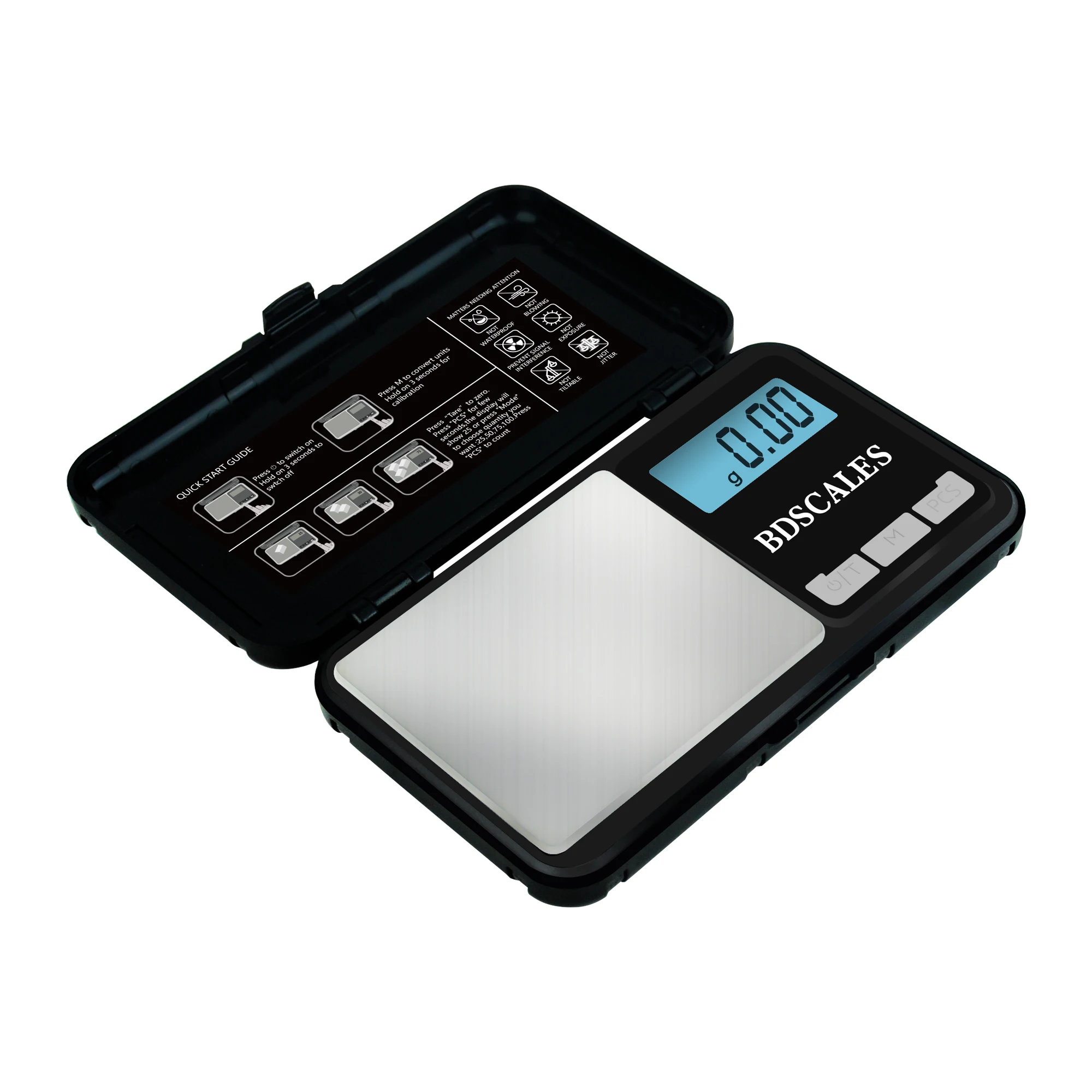 BDS Portable digital electronic scale with weight calibrate jewelry gold scale mini pocket gram scale