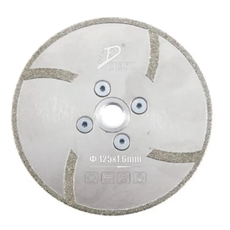 Tacar 125mm Reinforced No Chipping Fast Cutting Circular Electroplated Cutting Disc Blade for Marble Ceramic Granite