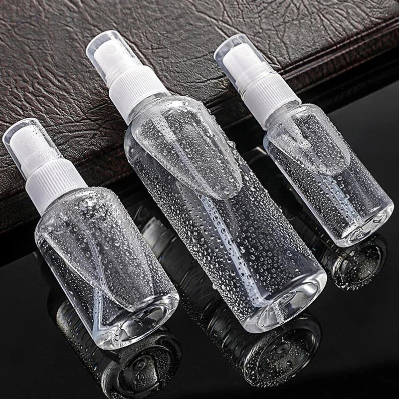 Stock Empty Clear Glass Spray Bottles - Refillable Containers for Essential Oils, Cleaning Products, and Easy-carrrying