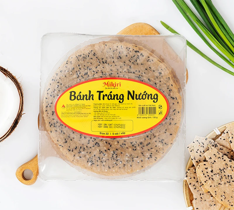 Вьетнамская бумага для риса с кунжутом, 5 штук в коробке, еды, закуски, белые, без готовки, для взрослых, сушеные, пакеты без запаха