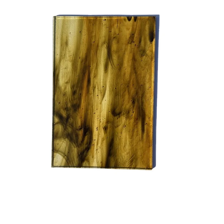 Wanda Factory Store High Quality Art Church Glass Brushed Decorative Stained Glass Sheet For Sale