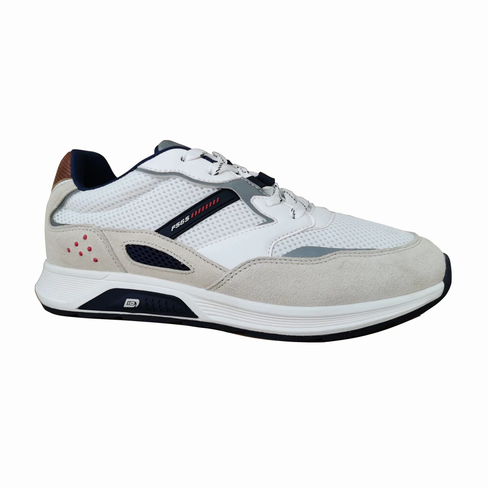 2021 Wholesale Custom brand Stylish low cut Soft Breathable Running White Sneakers Men Casual Sport Shoes