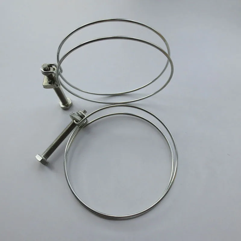 Custom car automotive motorcycle Fuel hose spring wire loaded adjustable tube clamps