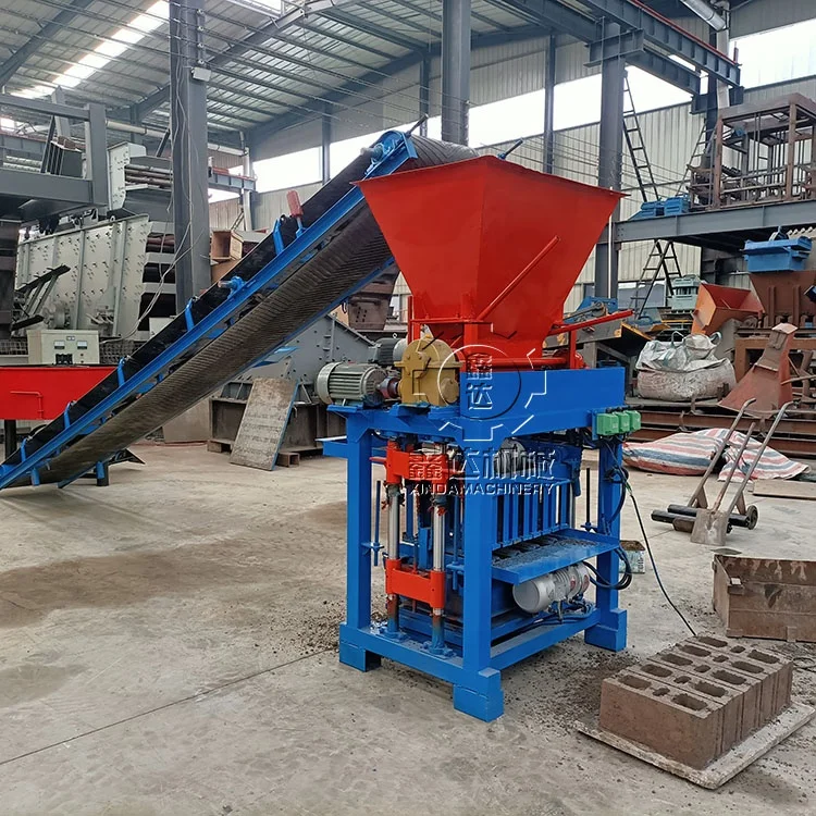 QMJ4-35B portable electric cinder concrete multi-functional easily change the mold pavement concrete brick making machine