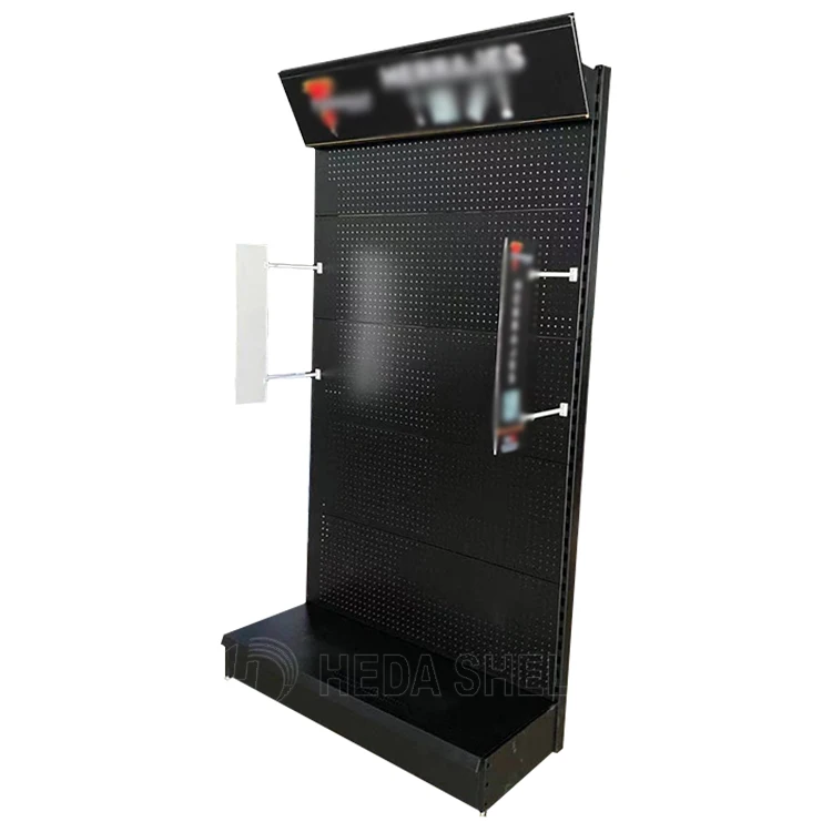 Heda Hardware Pegboard металлическая напольная стойка Висячие Крючки полки инструменты магазин выставочный продукт стенд