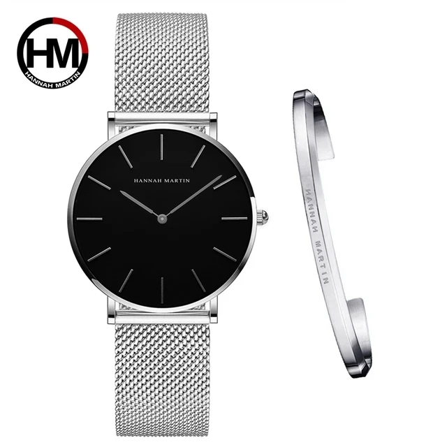 Japan Quartz Simple Design Waterproof Rose Gold Stainless Steel Mesh Band Lady Watches for Women Dropshipping white Dial Watch