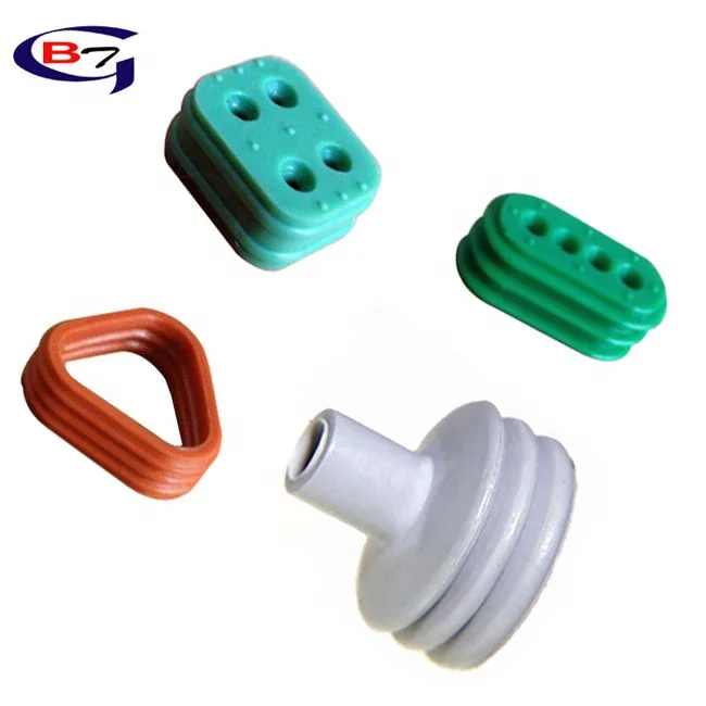 Custom Waterproof Plug Cavity  Connectors Rubber Wire Seals Protection Cover