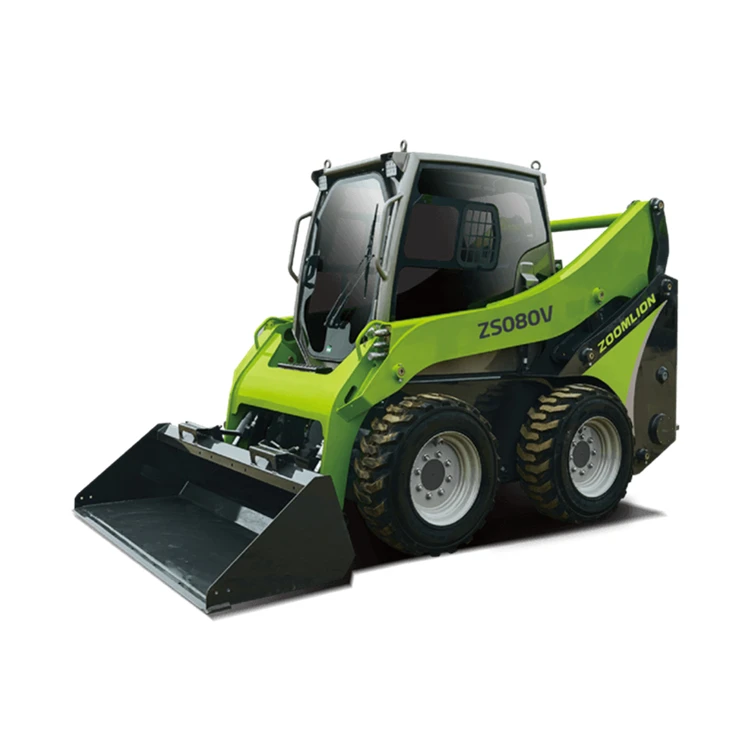 Zoomlion погрузчик с бортовым поворотом ZS080V 0.8Ton колесный мини-погрузчик из Перу