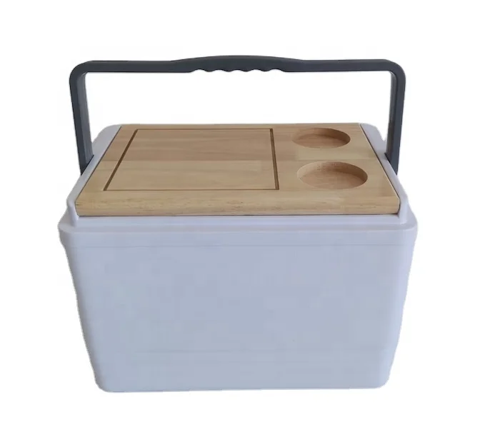 Plastic large custom cooler plastic can beer insulated food box ice chest cooler box with wheel for outdoor fishing