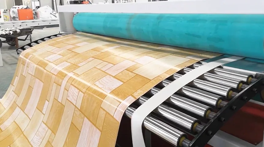 High Speed Plastic PVC Vinyl Flooring Mat Making Machine PVC Flooring Roller Production Line