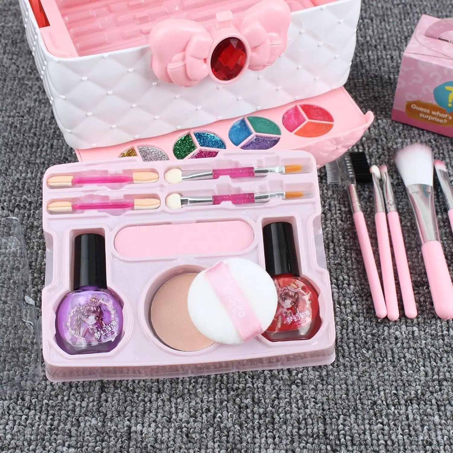 Manufacturers Beauty Makeup Sets Pretend Play Preschool Makeup Suitcase Kit Kids Beauty Cosmetics Toys For Kids Girls