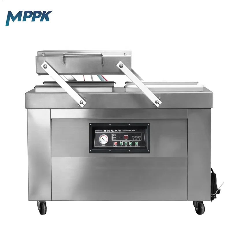 MPPK Model DZ 600(P) Homemade Food Two Vacuum Room Large Vegetables Vacuum Packing Machine
