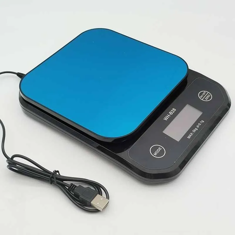 Водонепроницаемые электронные кухонные весы с USB-зарядкой цифровые 10 кг 1 г