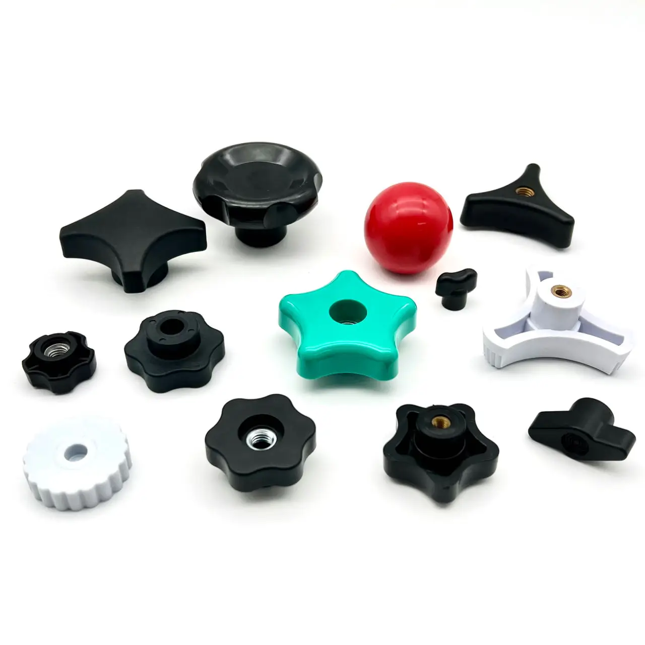 Turn Knobs Thumb Knobs for Furniture M4 M5 M6 M8 M10 M12 Plastic Handle Screw Clamping Nut Thread End